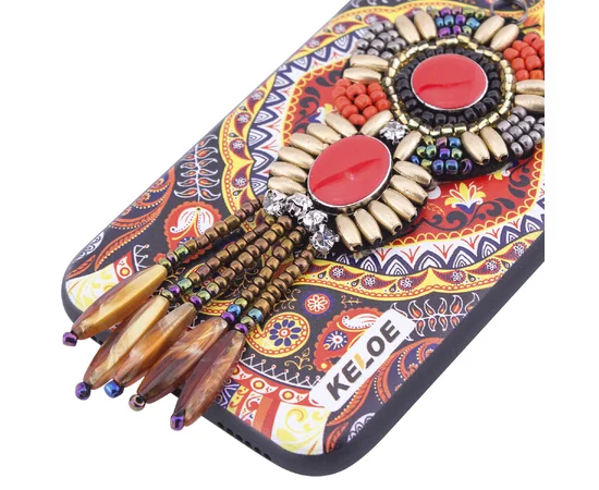 TPU+PC чехол "Keloe" National Style для Apple iPhone X/XS Узор 004
