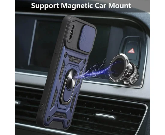 Ударопрочный чехол Camshield Serge Ring для Apple iPhone X / XS (5.8") Синий