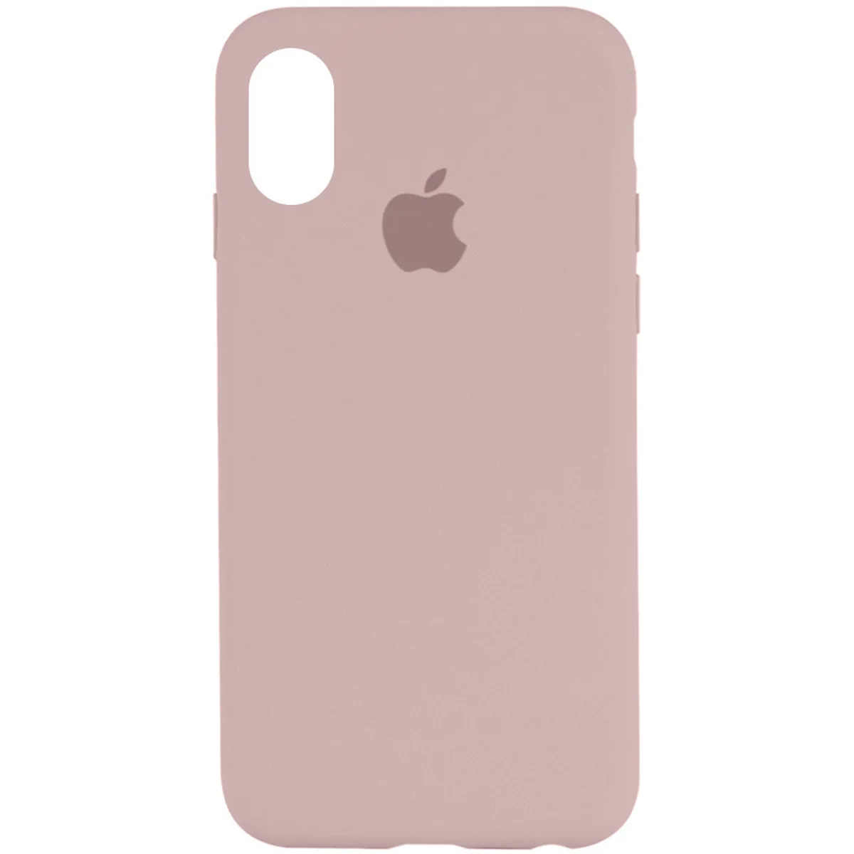 Чехол Silicone Case Full Protective (AA) для Apple iPhone X/XS Розовый / Chalk Pink