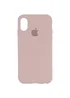 Чехол Silicone Case Full Protective (AA) для Apple iPhone X/XS Розовый / Chalk Pink