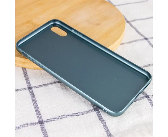 TPU+Glass чехол GLOSSY Logo Full camera для Apple iPhone X / XS (5.8") Зеленый