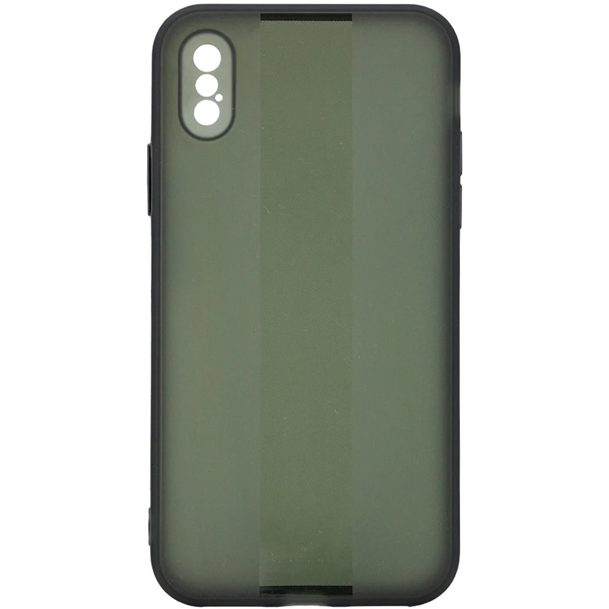 Чохол TPU Glossy Line Full Camera для Apple iPhone X / XS (5.8 ") Чорний