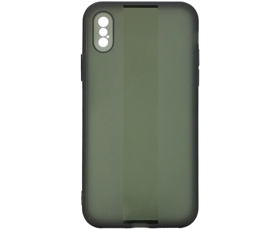 Чехол TPU Glossy Line Full Camera для Apple iPhone X / XS (5.8") Черный