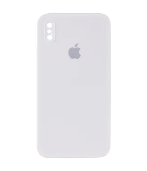 Чохол Silicone Case Square Full Camera Protective (AA) для Apple iPhone XS (5.8 ") Білий / White