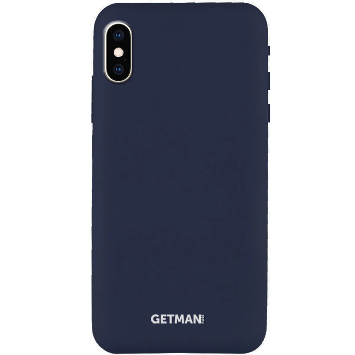 Чохол Silicone Case GETMAN for Magnet для Apple iPhone X / XS (5.8 ") Синій / Gray Cobalt