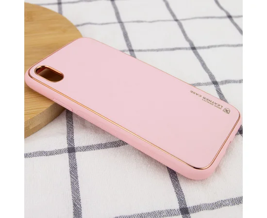 Кожаный чехол Xshield для Apple iPhone X / XS (5.8") Розовый / Pink