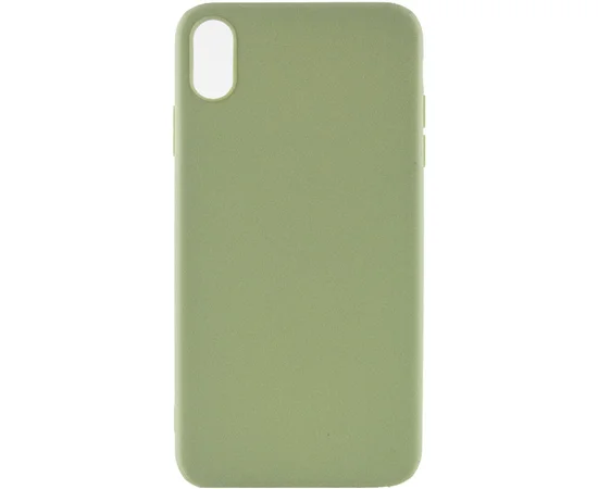 Силиконовый чехол Candy для Apple iPhone X / XS (5.8") Фисташковый