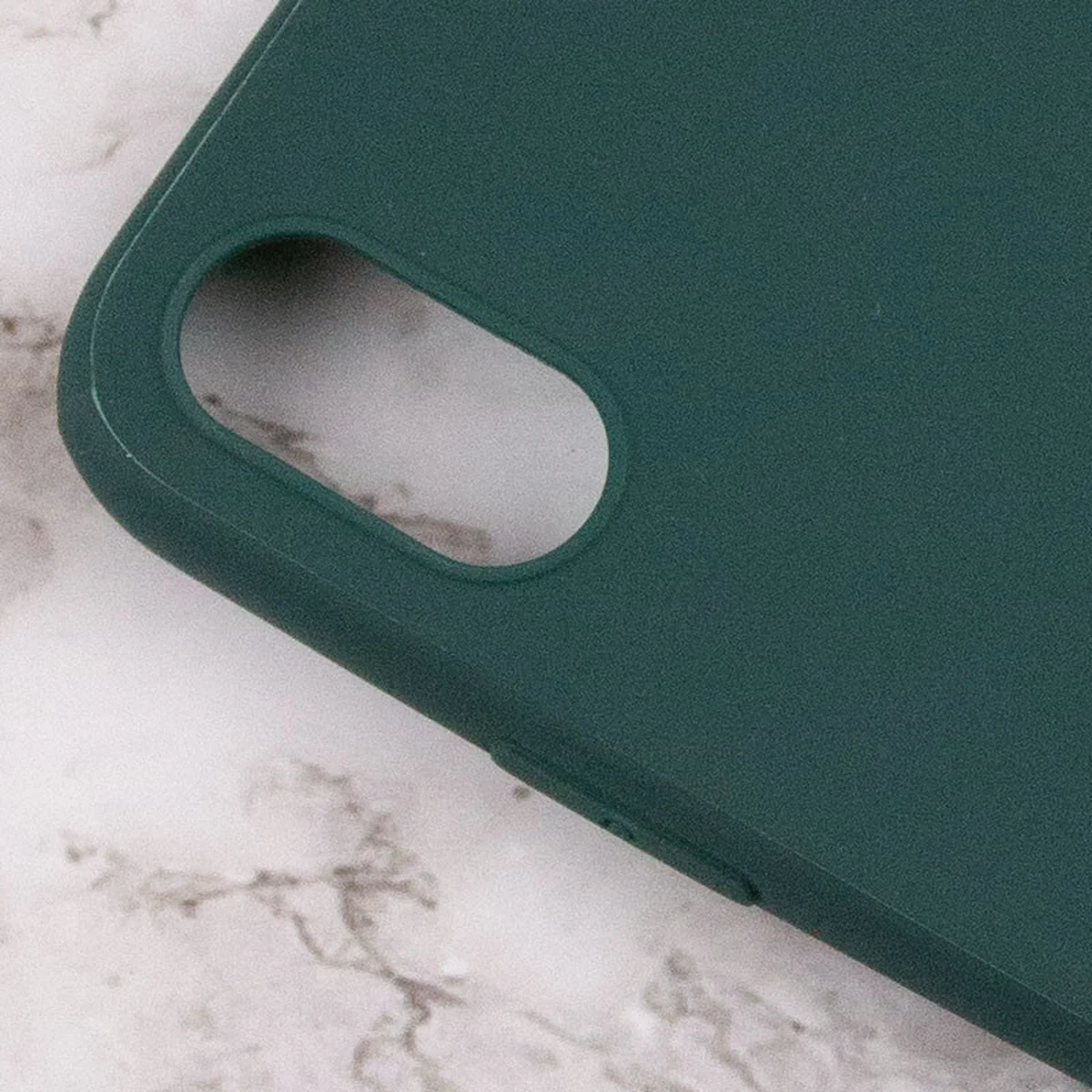Силиконовый чехол Candy для Apple iPhone X / XS (5.8") Зеленый / Forest green