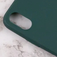 Силиконовый чехол Candy для Apple iPhone X / XS (5.8") Зеленый / Forest green