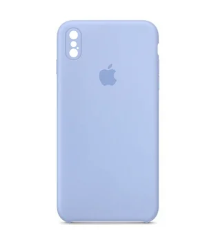 Чохол Silicone Case Square Full Camera Protective (AA) для Apple iPhone XS (5.8") Синій / Lilac Blue