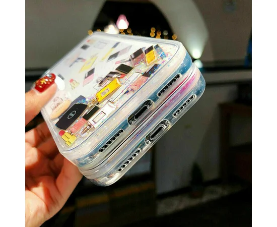 TPU+PC чехол Liquid (glitter) для Apple iPhone X/XS (35) Косметика