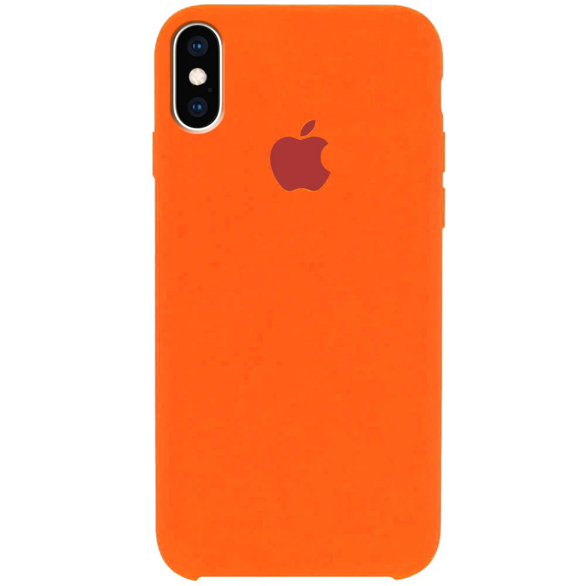 Чехол Silicone Case (AA) для Apple iPhone X/XS Оранжевый / Apricot
