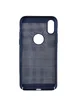 Ультратонкий дышащий чехол Grid case для iPhone X/XS Темно-синий