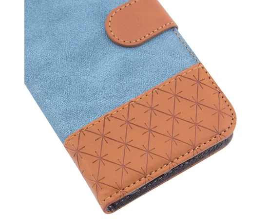 Чехол-книжка Diary c TPU креплением и функцией подставки для Apple iPhone X (5.8") Голубой