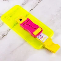 Чехол Handfree с цветным ремешком для Apple iPhone X / XS (5.8") Желтый