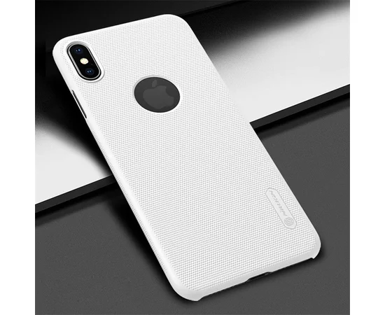 Чехол Nillkin Matte для Apple iPhone X/XS Белый (вырез для лого)