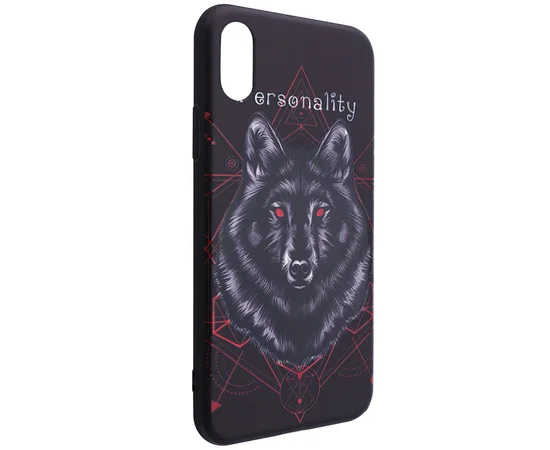 TPU чехол YCT Brilliant для Apple iPhone X/XS Волк / Черный