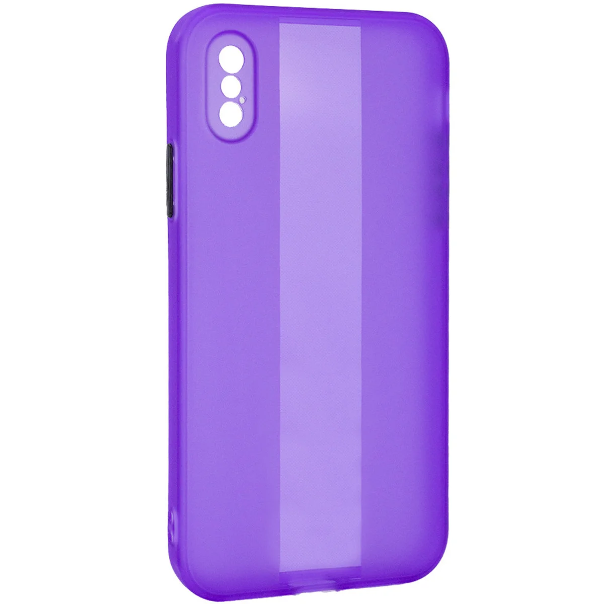 Чехол TPU Glossy Line Full Camera для Apple iPhone X / XS (5.8") Сиреневый