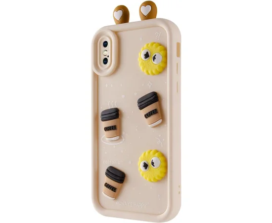 Чехол TPU Toys Case with Ears для Apple iPhone X / XS (5.8") Sand