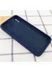 Чехол Silicone Case Square Full Camera Protective (AA) для Apple iPhone XS (5.8") Темно-синий / Midnight blue
