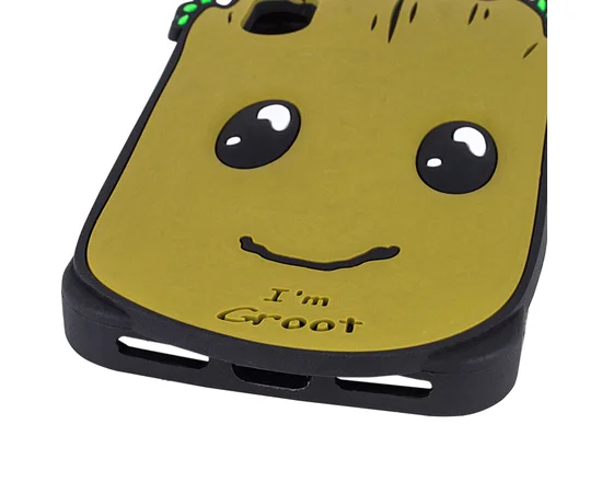 Фактурный силиконовый чехол Funny ART 3D для Apple iPhone X (5.8") Грут