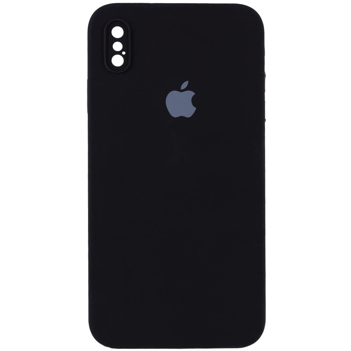 Чехол Silicone Case Square Full Camera Protective (AA) для Apple iPhone XS (5.8") Черный / Black