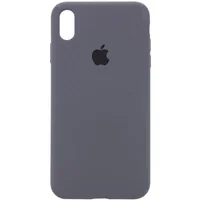 Чехол Silicone Case Full Protective (AA) для Apple iPhone X / XS (5.8") Серый / Dark Gray