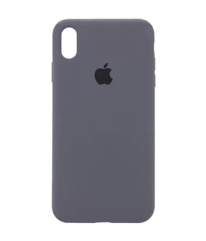 Чехол Silicone Case Full Protective (AA) для Apple iPhone X / XS (5.8") Серый / Dark Gray