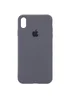 Чехол Silicone Case Full Protective (AA) для Apple iPhone X / XS (5.8") Серый / Dark Gray