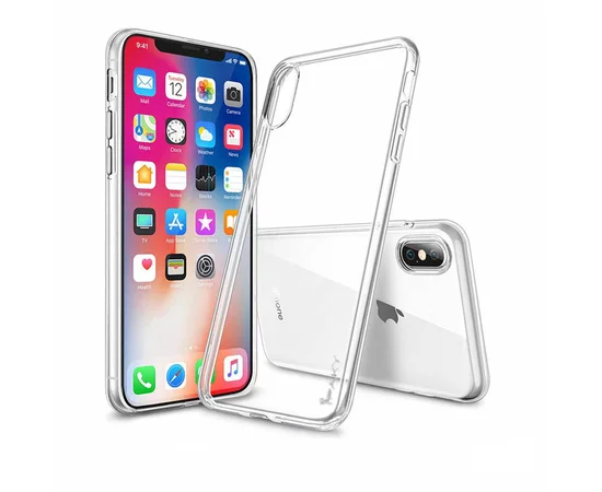 TPU чехол iPaky Clear Series (+стекло) для Apple iPhone X/XS Бесцветный (прозрачный)