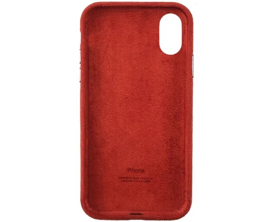 Чехол ALCANTARA Case Full для Apple iPhone X / XS (5.8") Красный