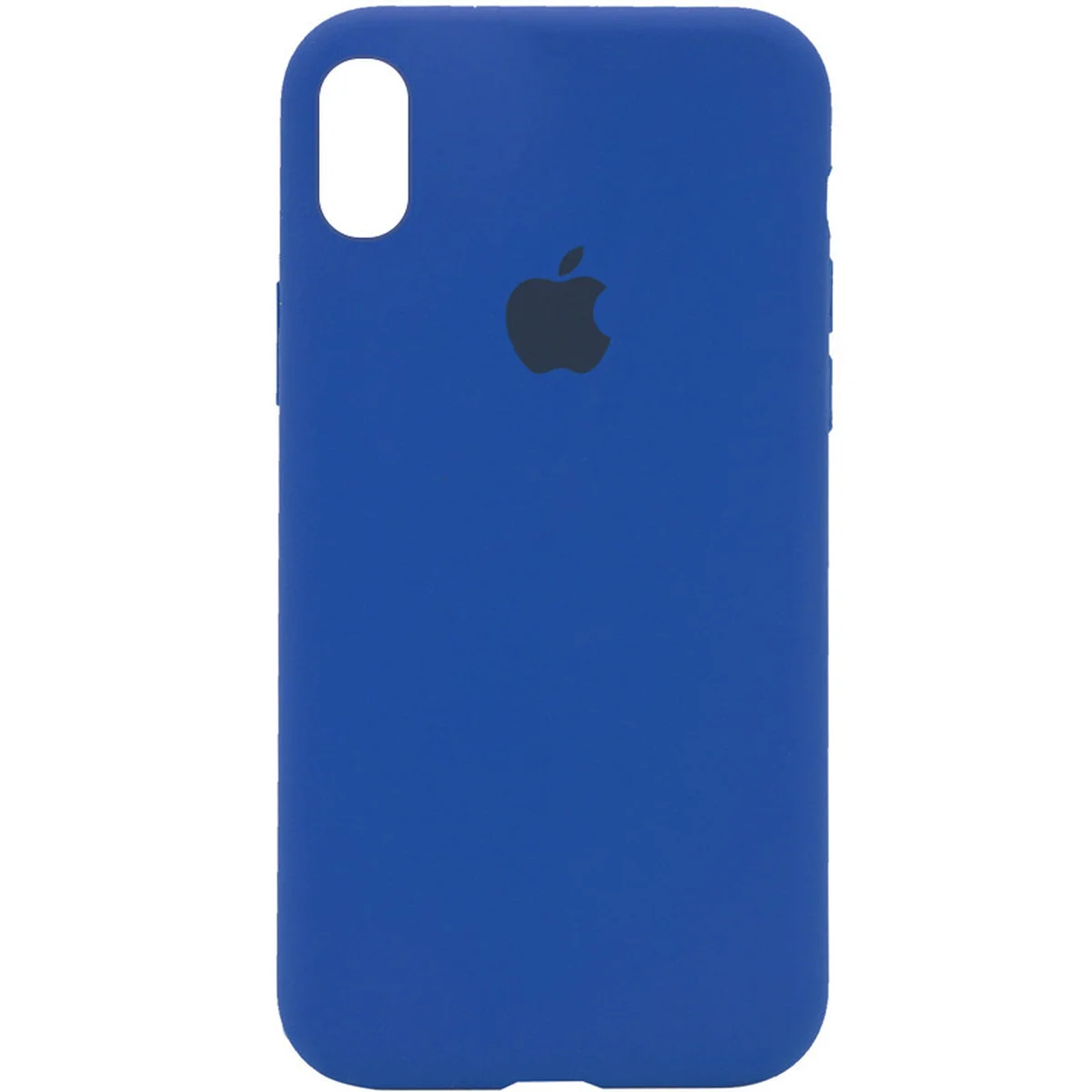 Чехол Silicone Case Full Protective (AA) для Apple iPhone X/XS Синий / Royal blue