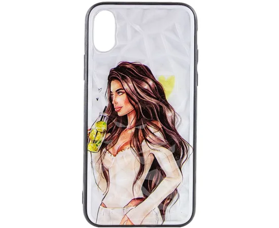 TPU+PC чехол Prisma Ladies для Apple iPhone X / XS (5.8") Yellow