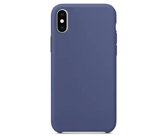 Силиконовый чехол Soft cover для Apple iPhone X / XS (5.8") Синий / Aqua Blue