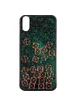 TPU+PC чехол Liquid (glitter) для Apple iPhone X/XS Тетрис / Зеленый