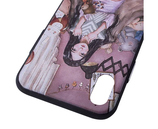 TPU+PC чехол YCT картина для Apple iPhone X/XS Девочка в комнате