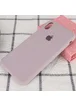 Чехол Silicone case (A) (с закрытым низом) для Apple iPhone X/XS Серый / Lavender