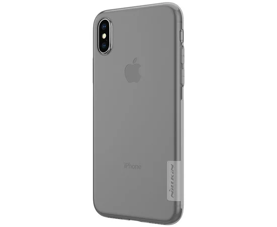 TPU чехол Nillkin Nature Series для Apple iPhone X/XS Серый (прозрачный)