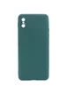 Силиконовый чехол Candy Full Camera для Apple iPhone X / XS (5.8") Зеленый / Forest green