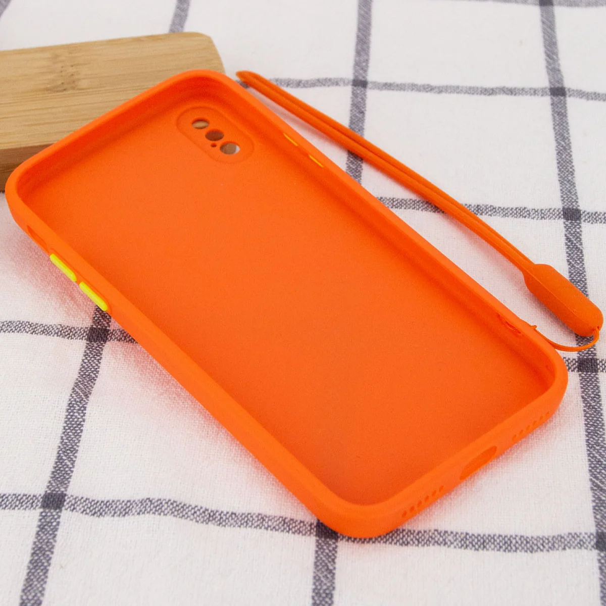 Чехол TPU Square Full Camera для Apple iPhone X / XS (5.8") Оранжевый