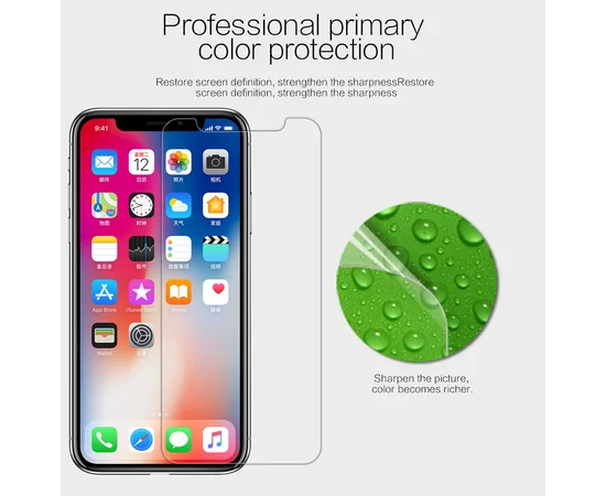 Защитная пленка Nillkin Crystal для Apple iPhone X / XS / 11 Pro Анти-отпечатки