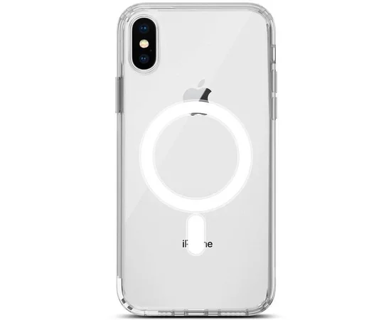 Чехол TPU Clear Case with MagSafe для Apple iPhone X / XS (5.8") Clear