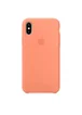 Чехол Silicone Case (AA) для Apple iPhone X/XS Коралловый / Living Coral