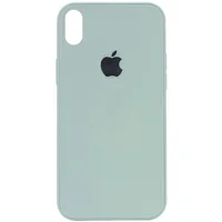 TPU + Glass чохол GLOSSY Logo Full camera для Apple iPhone X / XS (5.8 ") М'ятний