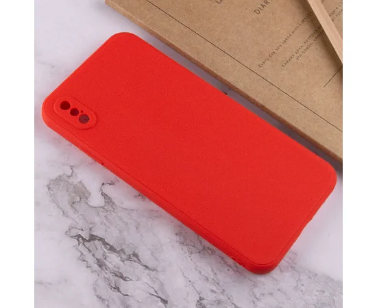 Силіконовий чохол Candy Full Camera для Apple iPhone X / XS (5.8 ") Червоний / Red