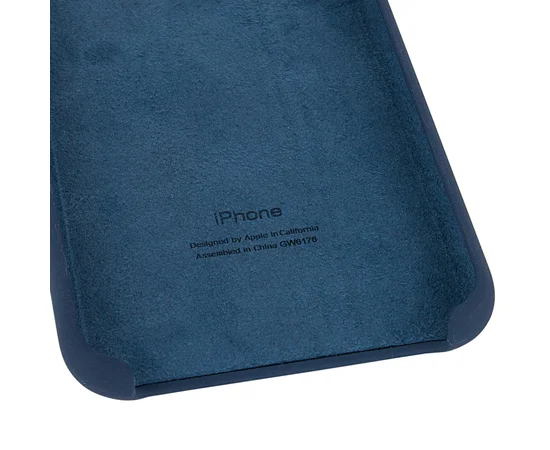Чехол Silicone case (AAA) для Apple iPhone X/XS Синий / Cosmos Blue