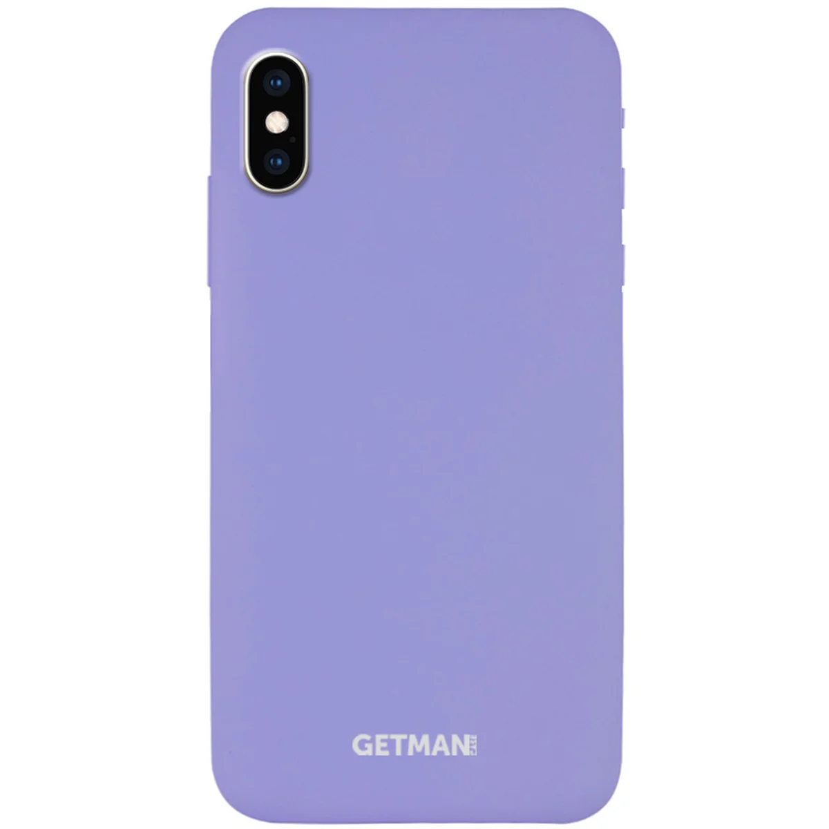 Чохол Silicone Case GETMAN for Magnet для Apple iPhone X / XS (5.8 ") Бузковий / Dasheen
