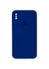 Чохол Silicone Case Square Full Camera Protective (AA) для Apple iPhone XS (5.8") Синій / Deep navy