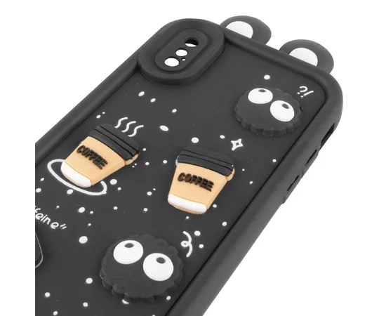 Чехол TPU Toys Case with Ears для Apple iPhone X / XS (5.8") Black
