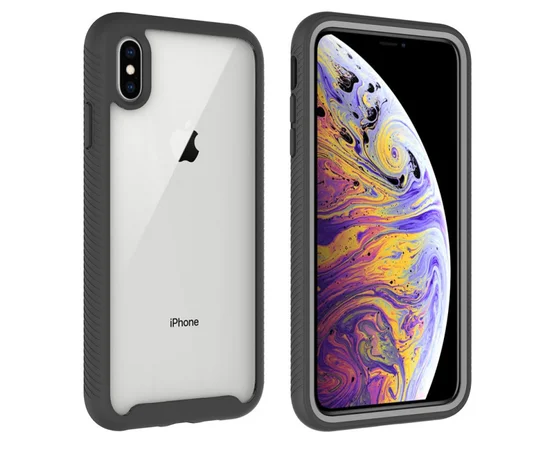 Ударопрочный чехол Full-body Bumper Case для Apple iPhone X / XS (5.8") Черный